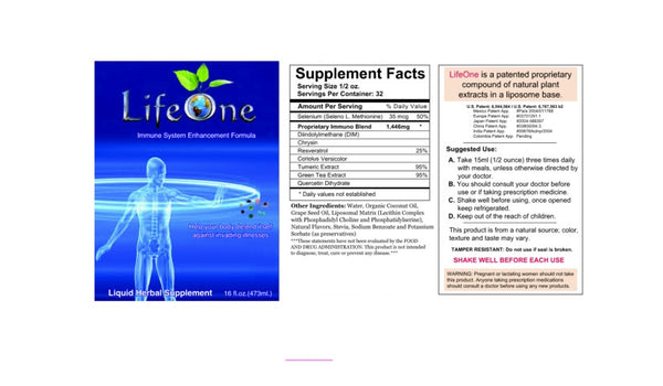 LifeOne Immune System Enhancement Formula   16 ounce